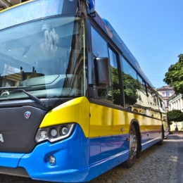 Autobus marki SCANIA Citywide LF CNG - sesja na ulicach Tarnowa